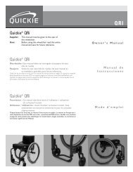 QM 710 Order Form Quickie Wheelchairs Com